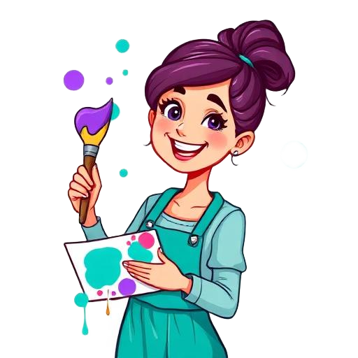 Cartoon artist character